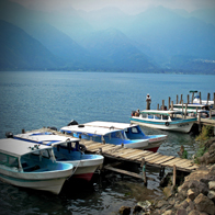 Somewhere In Time – Boats on Lake Atitlan, Guatemala