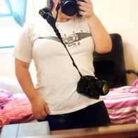 The strap is long enough that I can wear it like this.