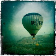 Balloon flying over Cappadocia, Turkey.