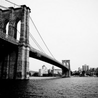 Brooklyn Bridge in New York City.