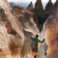 Hiking-in-Cappadocia-Turkey-with-Tom-Bihn-Luggage
