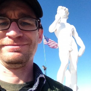 A California David statue in Baker, California.