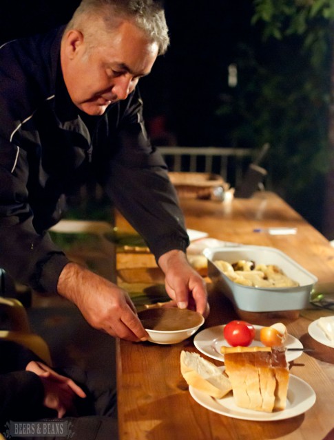 Dragan preparing our meal at the wwoof farm in îortanovci º + Ç é ¦ + + ¦ å + Serbia sfb e1332710896445 First Impressions: Cortanovci and the Things I Learned with WWOOF Serbia