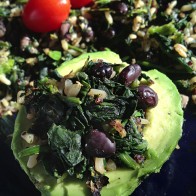 Spinach, Bean, Avocado Power Breakfast for pinterest