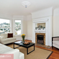 The living room in a San Francisco Victorian in the Castro.